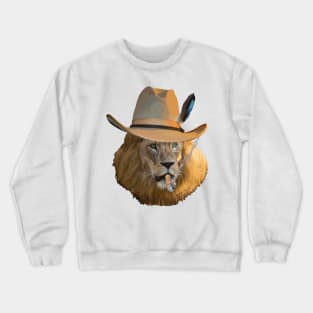 Löwe auf Safari Crewneck Sweatshirt